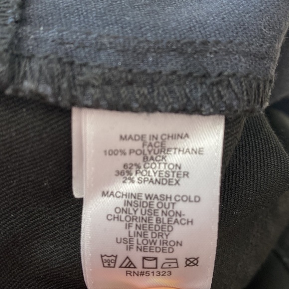 1. STATE Faux Vegan Leather Pants - Picture 9 of 10